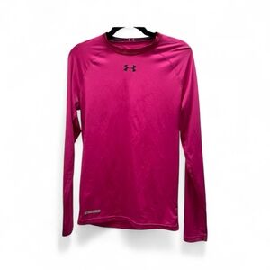 Women’s Pink Under Armour Long Sleeve Compression Shirt Size L